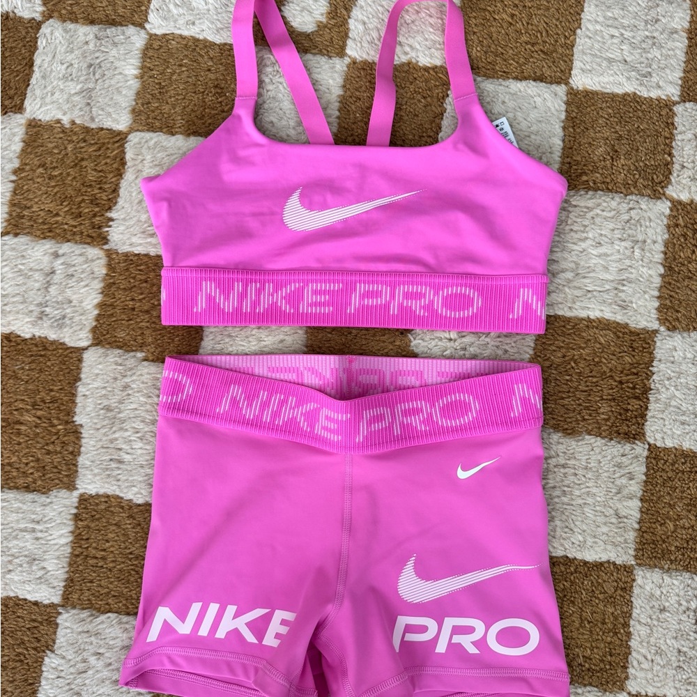 Brand New Nike Pro Bra & Short Set
